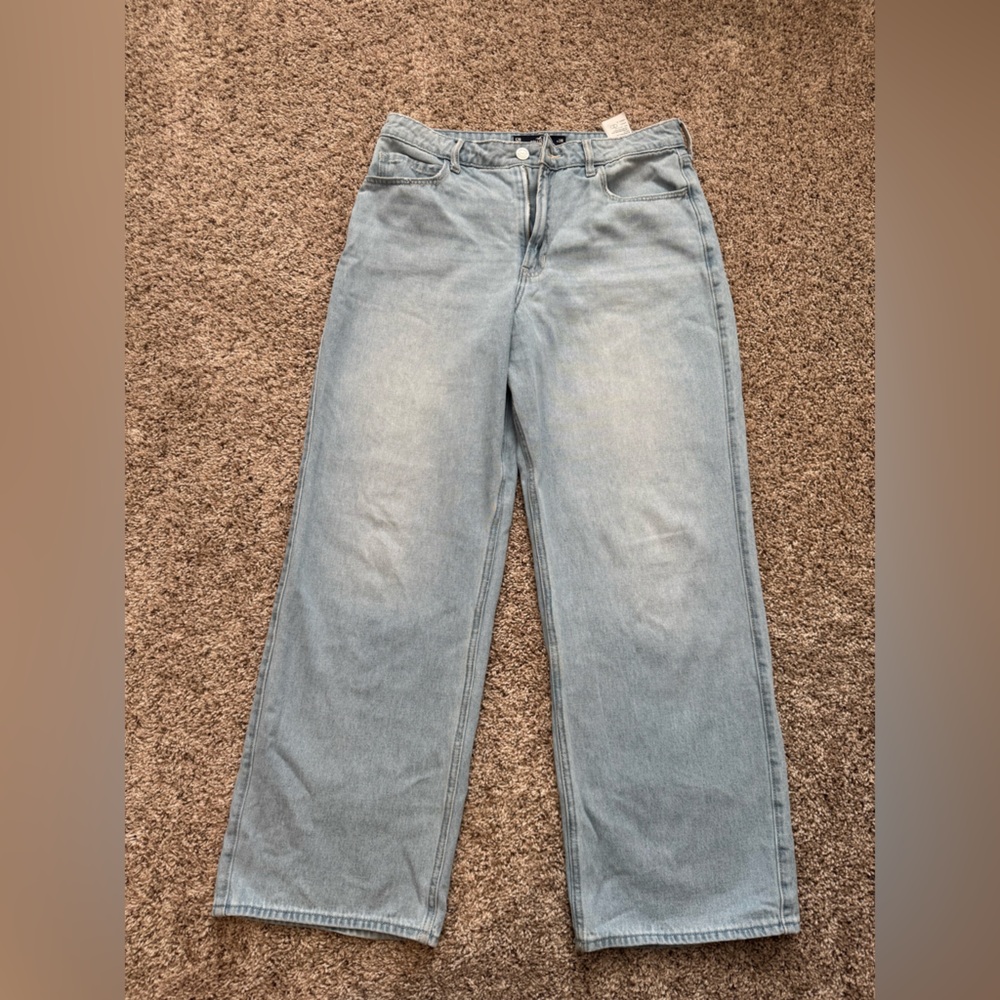 Hollister Light Blue Wide Leg Jeans